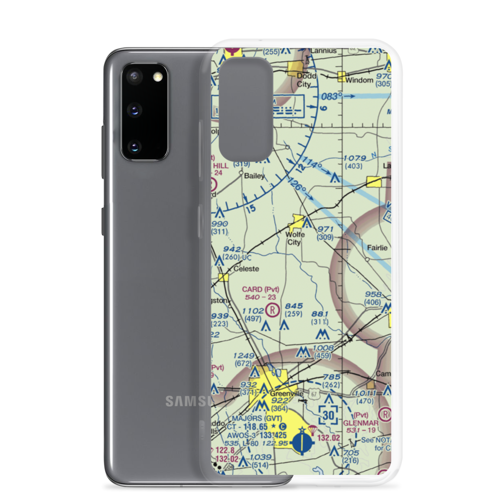 Magee Airport (42TX) VFR Sectional Samsung Case Samsung Galaxy S20 model shown