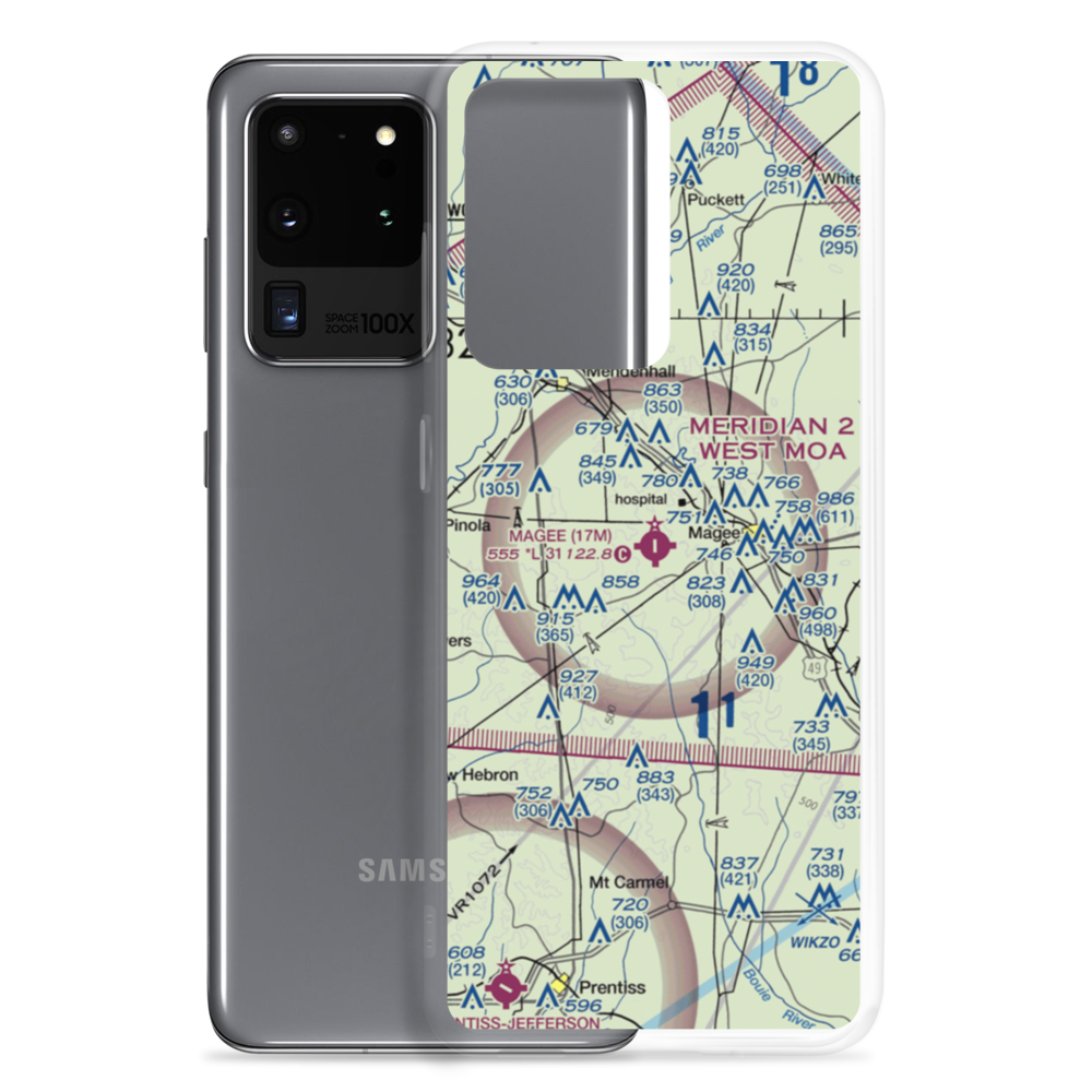 Magee Municipal Airport (17M) VFR Sectional Samsung Case Samsung Galaxy S20 Ultra model shown