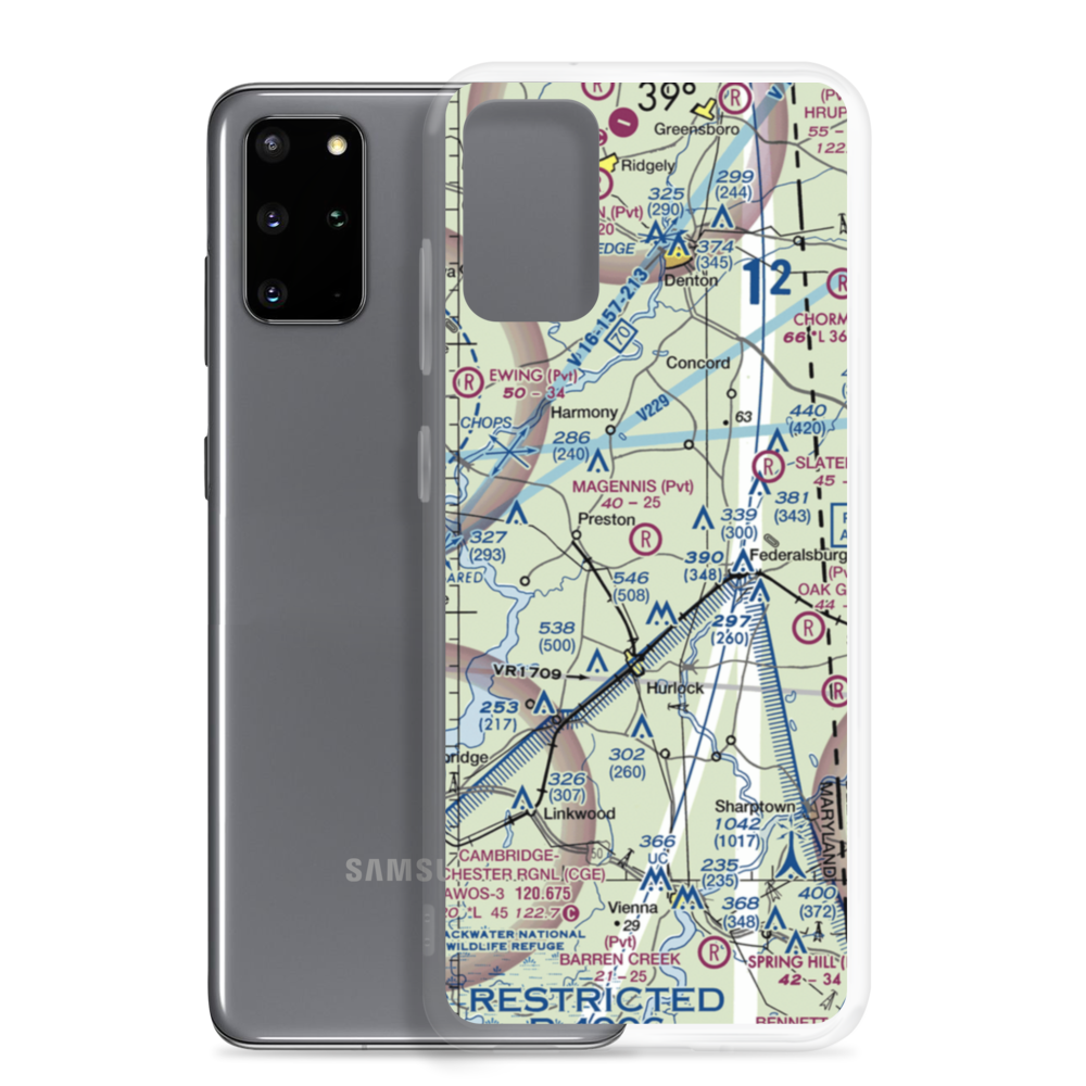 Magennis Farm Airport (7MD1) VFR Sectional Samsung Case Samsung Galaxy S20 Plus model shown