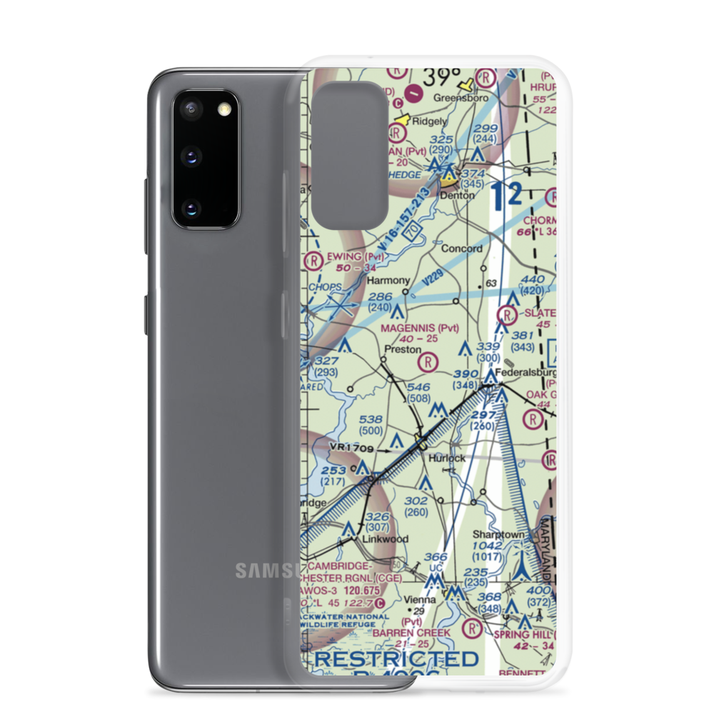 Magennis Farm Airport (7MD1) VFR Sectional Samsung Case Samsung Galaxy S20 model shown
