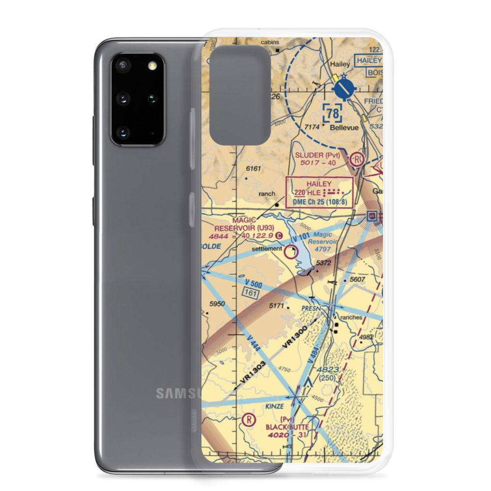 Magic Reservoir Airport (U93) VFR Sectional Samsung Case Samsung Galaxy S20 Plus model shown