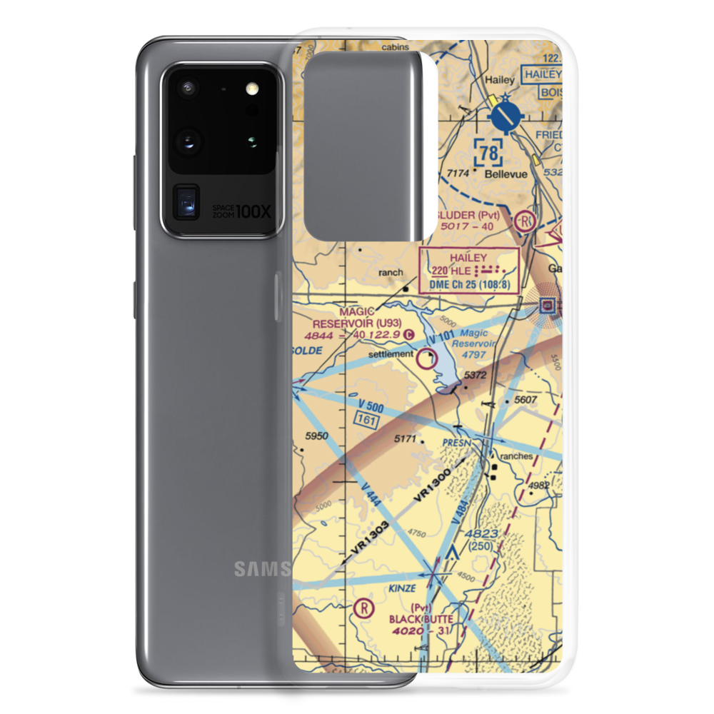Magic Reservoir Airport (U93) VFR Sectional Samsung Case Samsung Galaxy S20 Ultra model shown