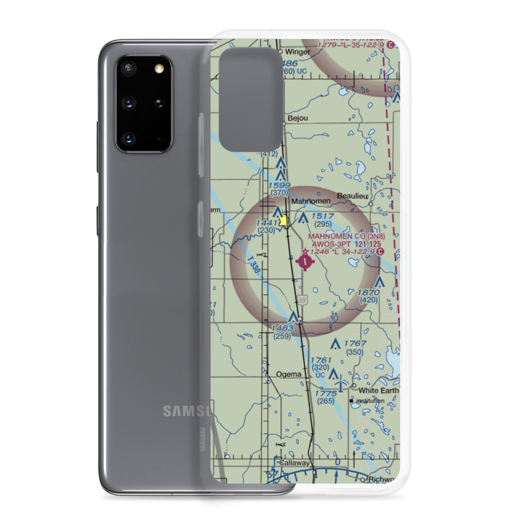 Mahnomen County Airport (3N8) VFR Sectional Samsung Case Samsung Galaxy S20 Plus model shown