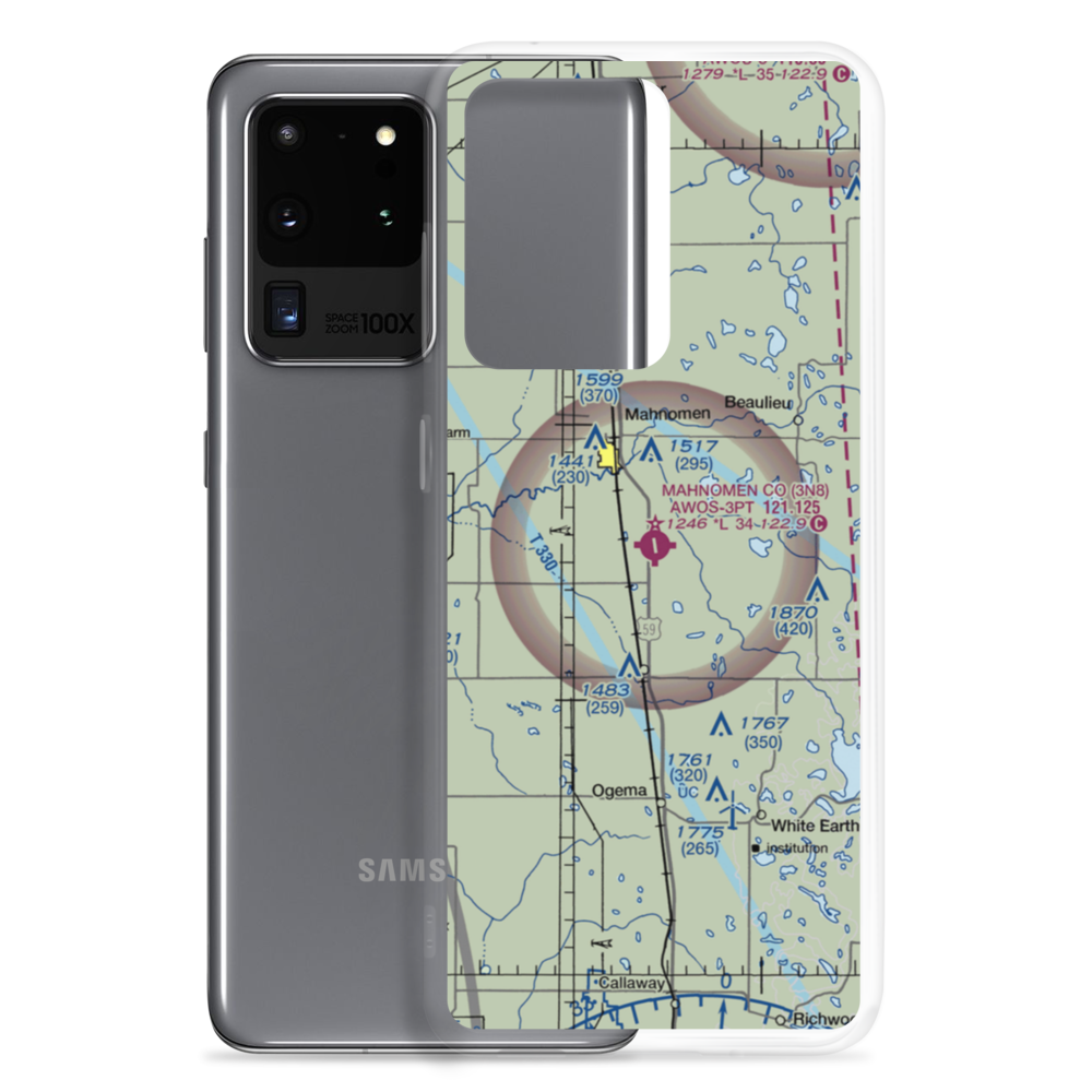 Mahnomen County Airport (3N8) VFR Sectional Samsung Case Samsung Galaxy S20 Ultra model shown