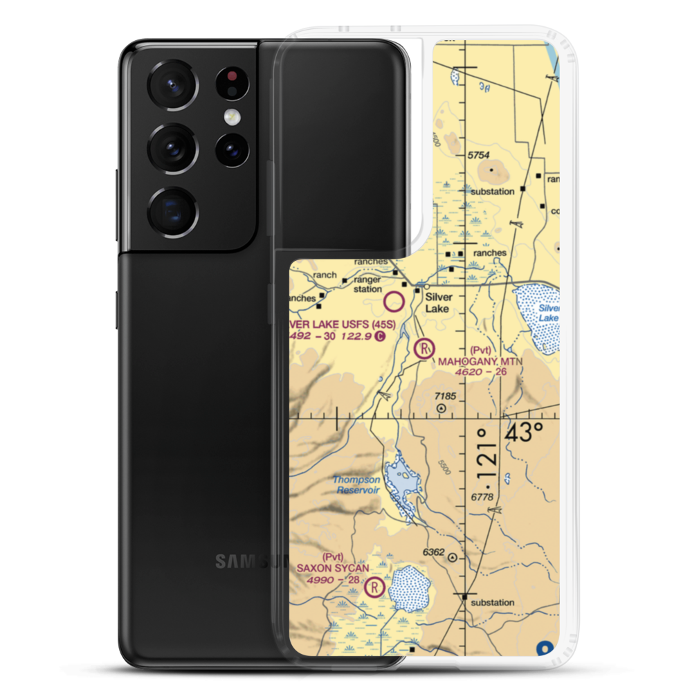 Mahogany Mtn. Airport (1JY2) VFR Sectional Samsung Case Samsung Galaxy S21 Ultra model shown