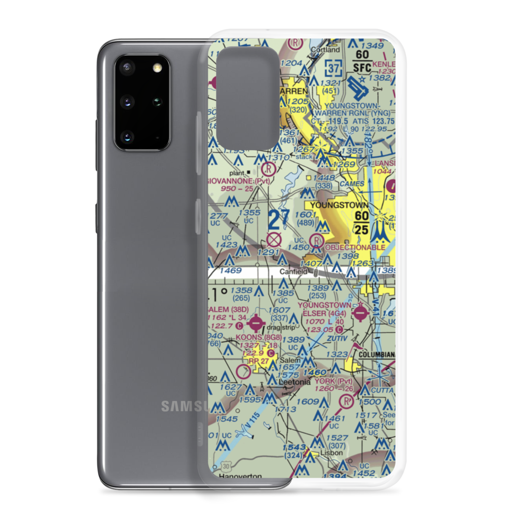 Mahoning County Joint Vocational School Airport (7OH5) VFR Sectional Samsung Case Samsung Galaxy S20 Plus model shown