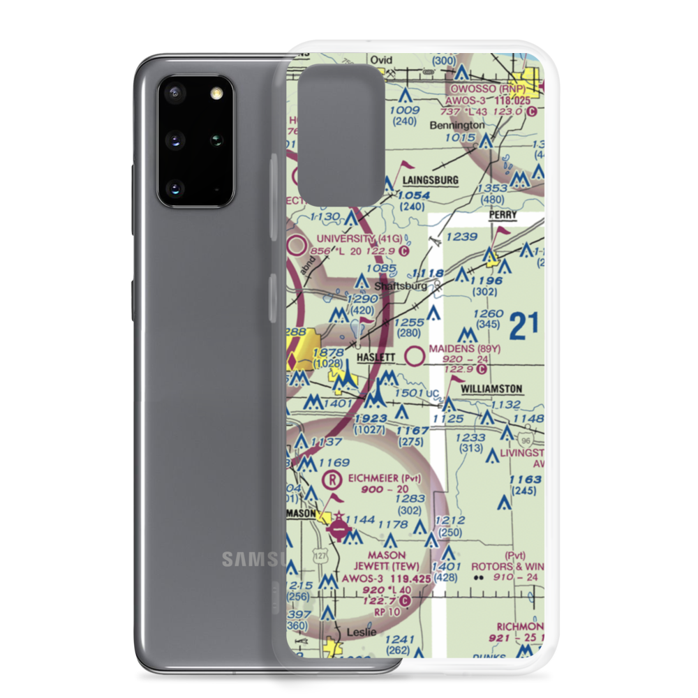 Maidens Airport (89Y) VFR Sectional Samsung Case Samsung Galaxy S20 Plus model shown
