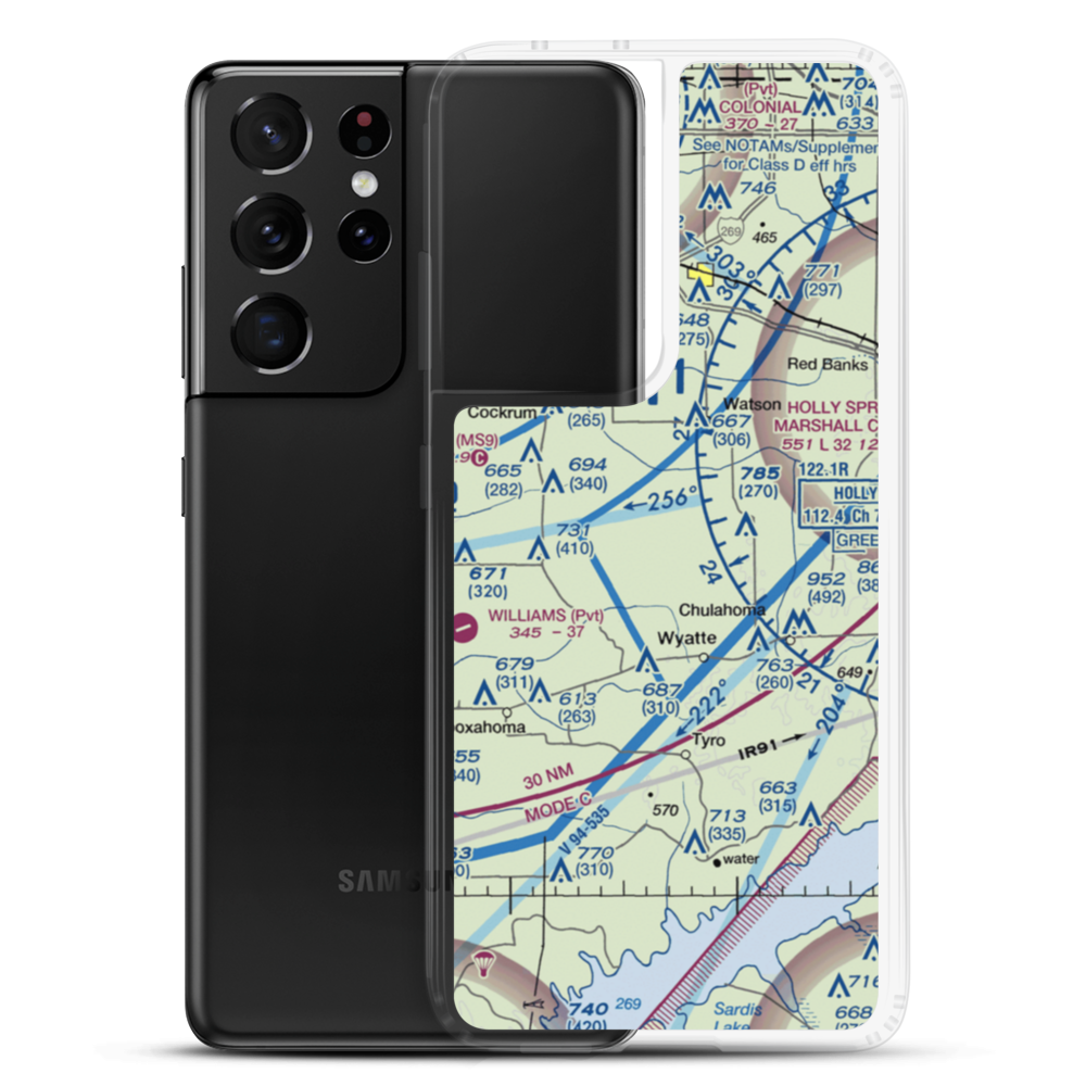 Maidment Field (7MS3) VFR Sectional Samsung Case Samsung Galaxy S21 Ultra model shown