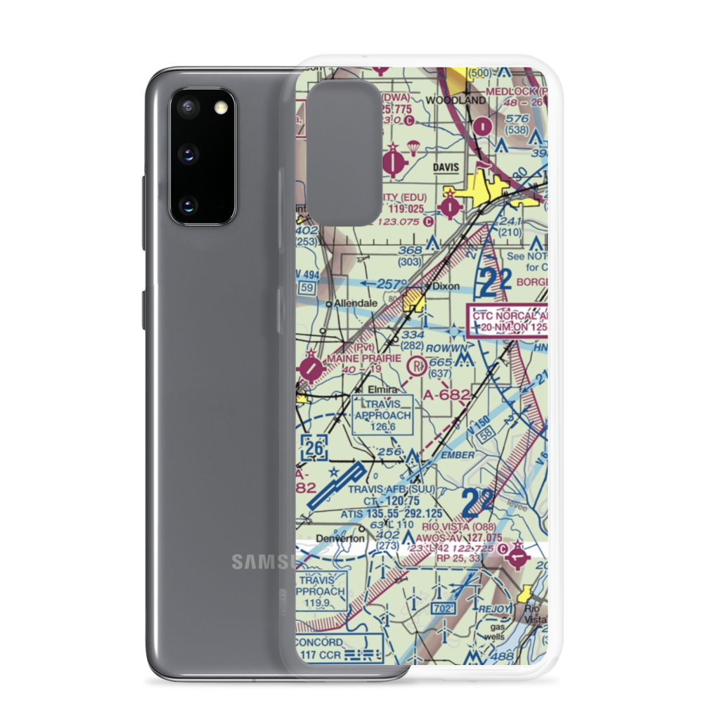 Maine Prairie Airport (13CL) VFR Sectional Samsung Case Samsung Galaxy S20 model shown