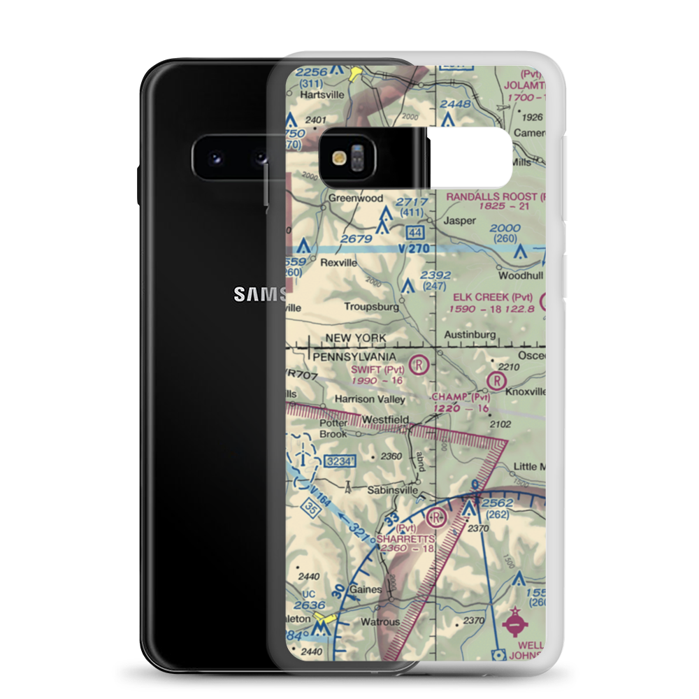 Malco Airport (2PN1) VFR Sectional Samsung Case Samsung Galaxy S10 model shown