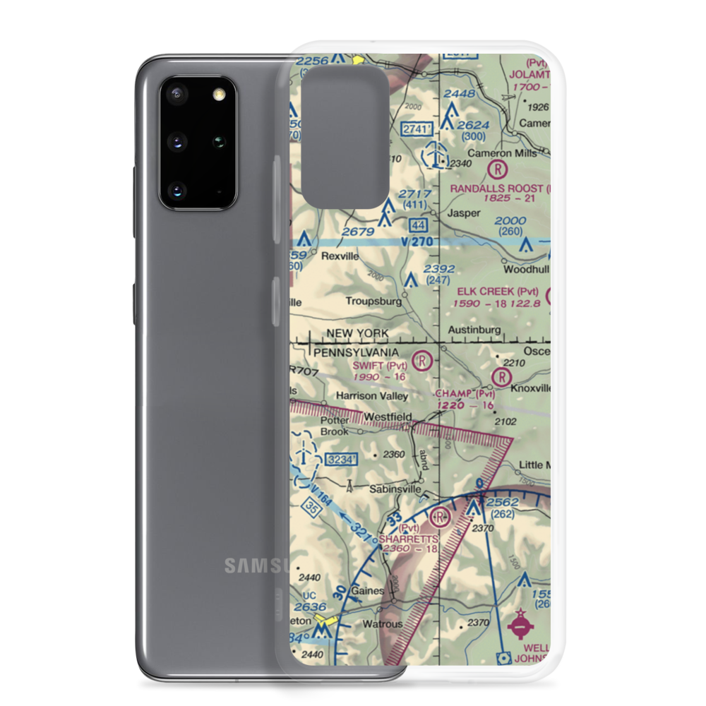 Malco Airport (2PN1) VFR Sectional Samsung Case Samsung Galaxy S20 Plus model shown