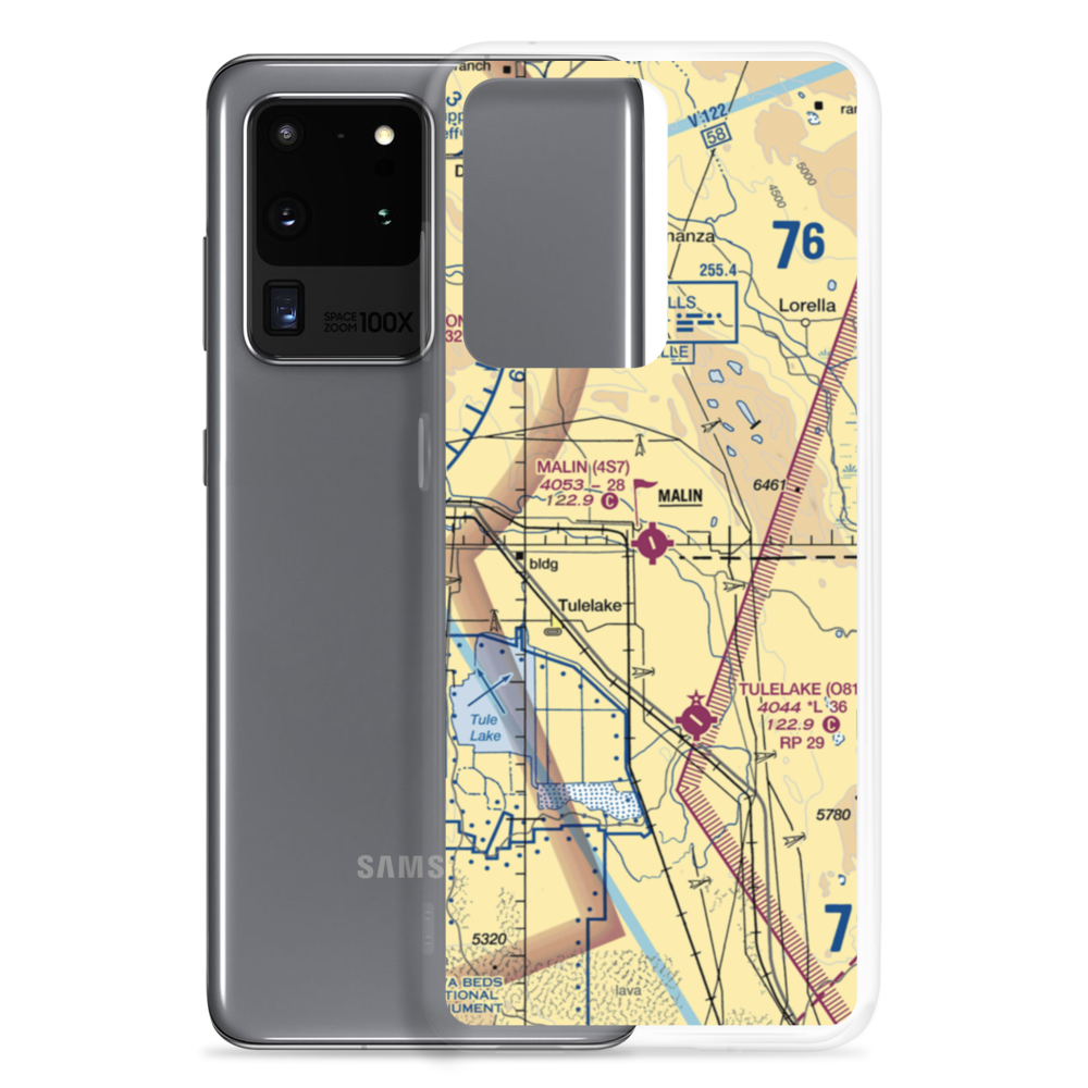Malin Airport (4S7) VFR Sectional Samsung Case Samsung Galaxy S20 Ultra model shown