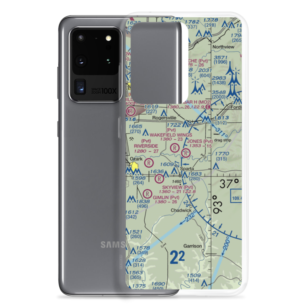Malina Airport (MO31) VFR Sectional Samsung Case Samsung Galaxy S20 Ultra model shown