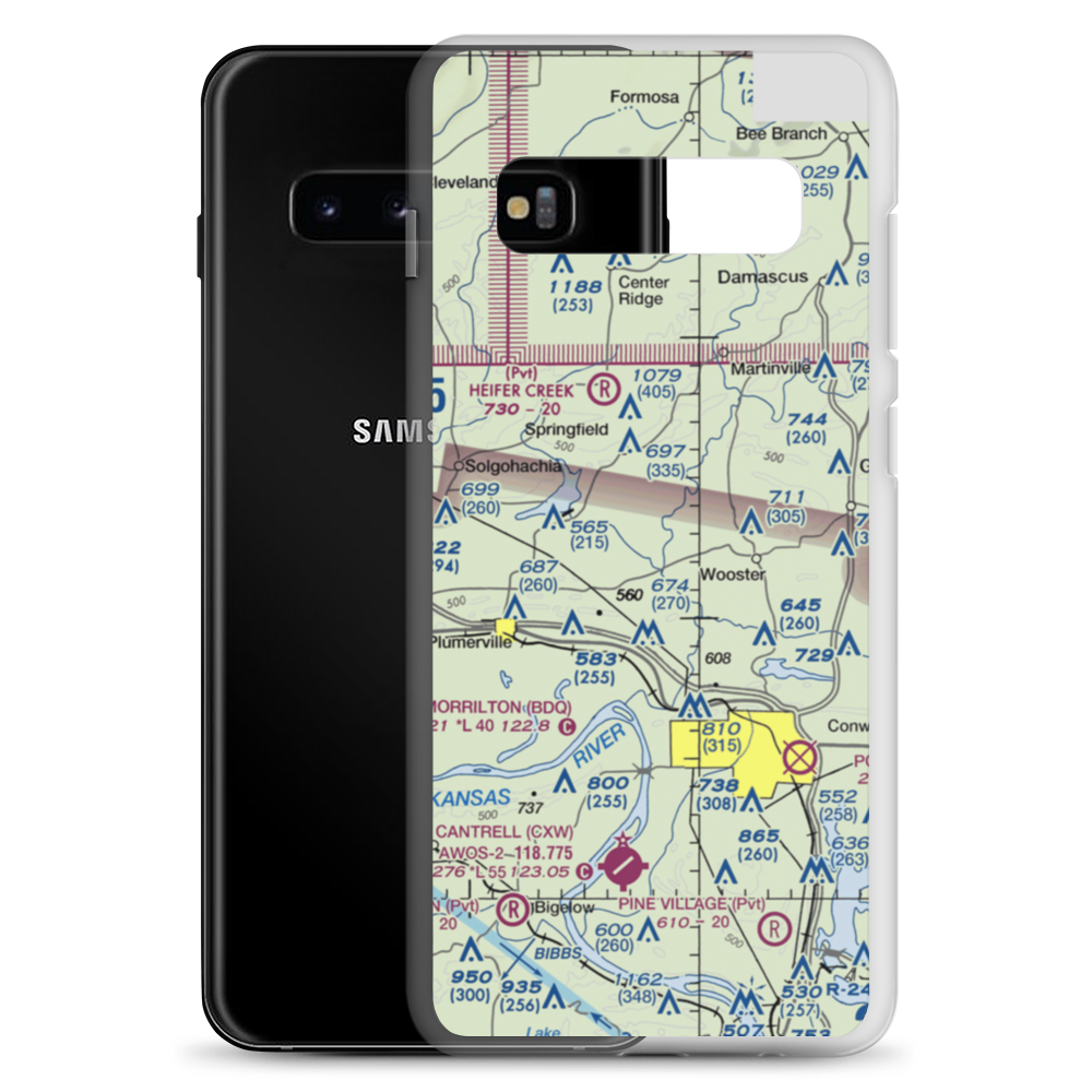 Mallets Field (MALLETT) VFR Sectional Samsung Case Samsung Galaxy S10+ model shown