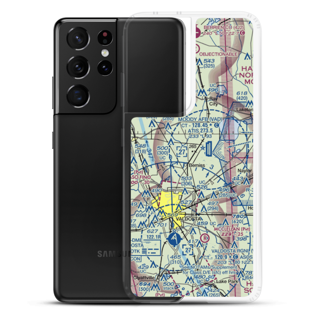 Mallory Field (50GA) VFR Sectional Samsung Case Samsung Galaxy S21 Ultra model shown