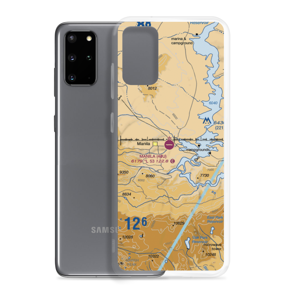 Manila Airport (40U) VFR Sectional Samsung Case Samsung Galaxy S20 Plus model shown