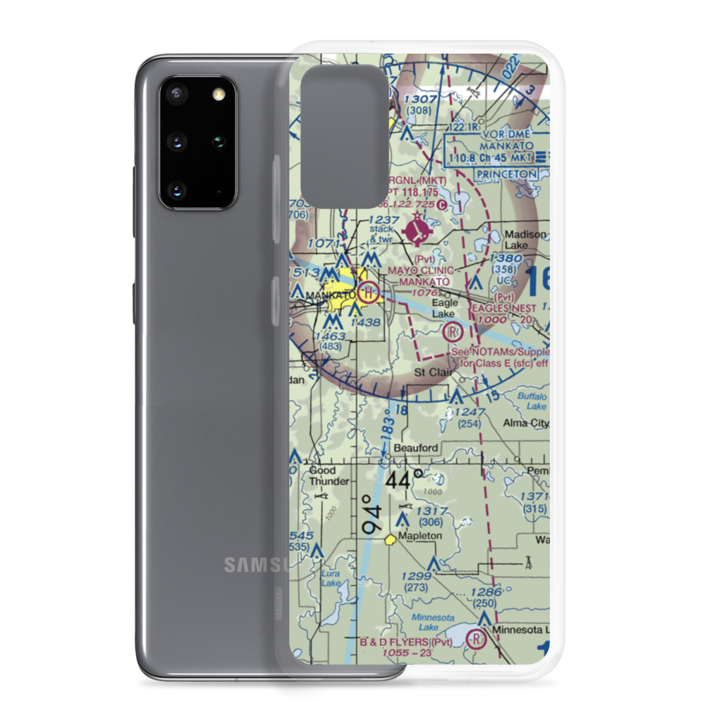 Mankato Farmstrip Airport (6MN7) VFR Sectional Samsung Case Samsung Galaxy S20 Plus model shown