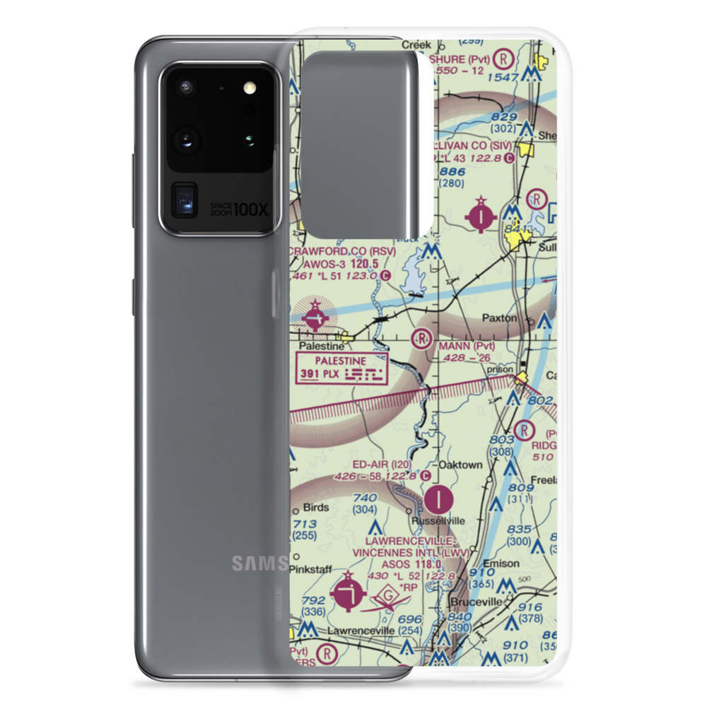 Mann Airport (47IN) VFR Sectional Samsung Case Samsung Galaxy S20 Ultra model shown