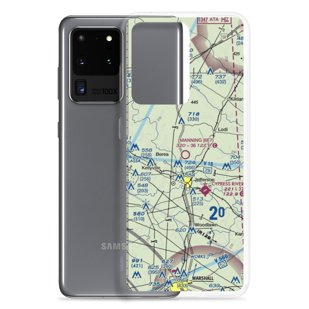 Manning Field (6F7) VFR Sectional Samsung Case Samsung Galaxy S20 Ultra model shown