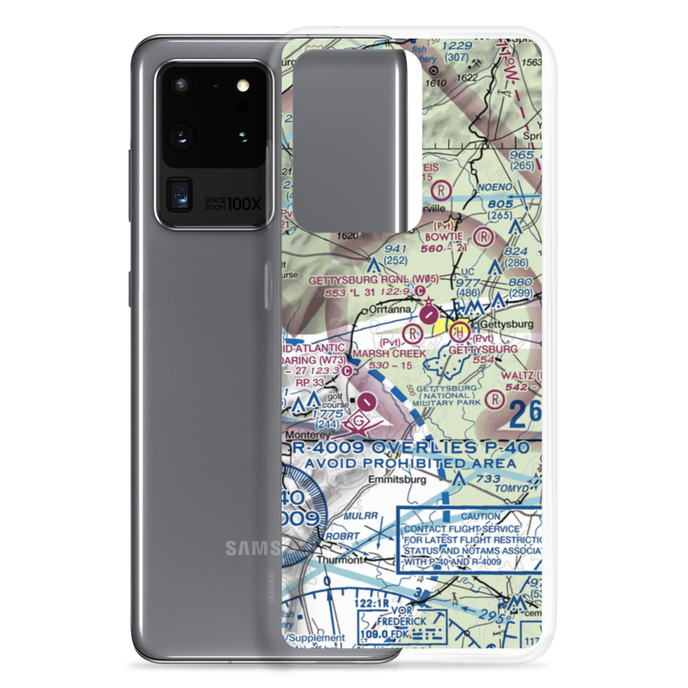 Manor Landing Airport (9PS8) VFR Sectional Samsung Case Samsung Galaxy S20 Ultra model shown