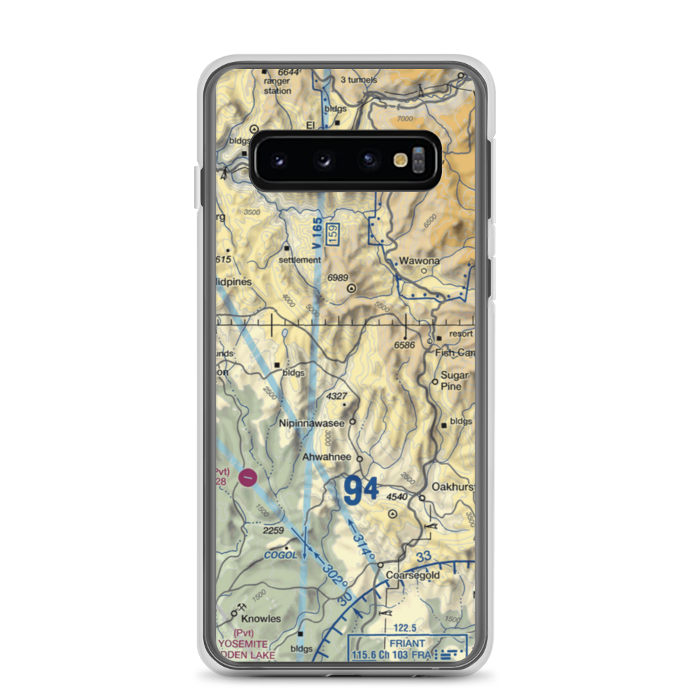 Manzanita Airport (6CL4) VFR Sectional Samsung Case Samsung Galaxy S10 model shown