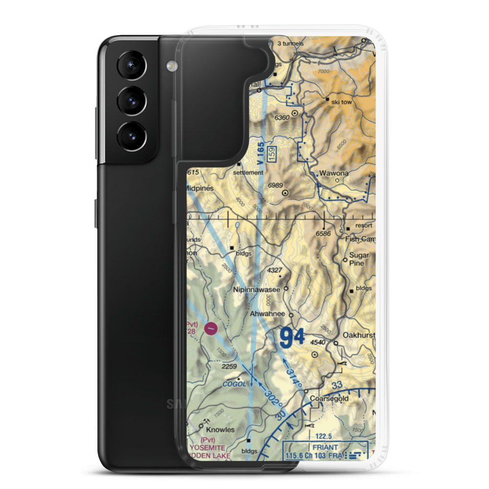 Manzanita Airport (6CL4) VFR Sectional Samsung Case Samsung Galaxy S21 Plus model shown