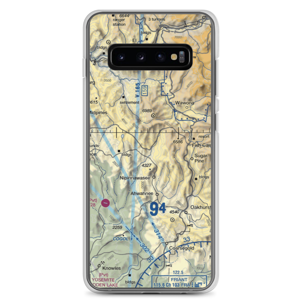 Manzanita Airport (6CL4) VFR Sectional Samsung Case Samsung Galaxy S10+ model shown