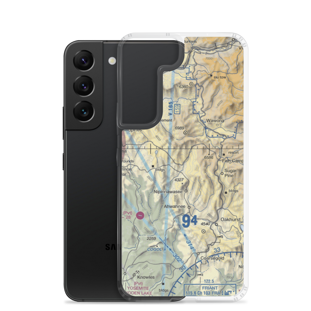 Manzanita Airport (6CL4) VFR Sectional Samsung Case Samsung Galaxy S22 model shown