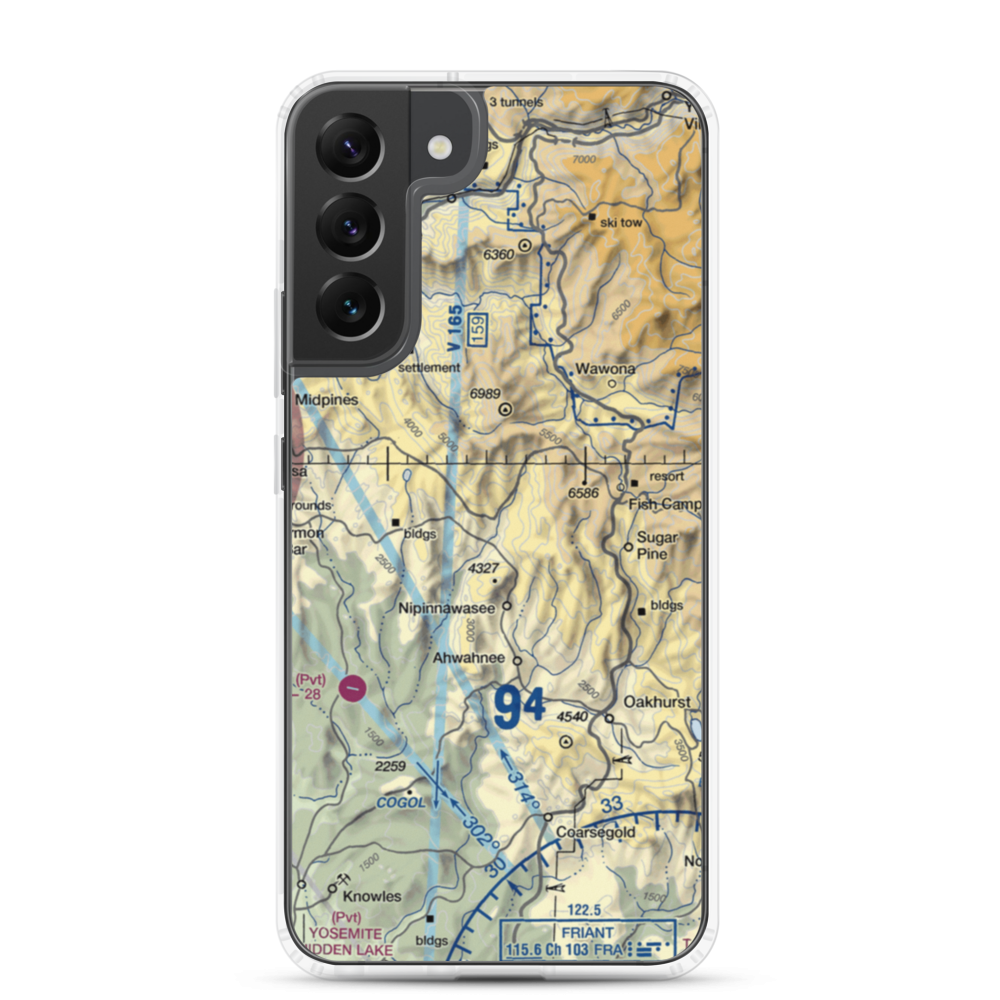 Manzanita Airport (6CL4) VFR Sectional Samsung Case Samsung Galaxy S22 Plus model shown