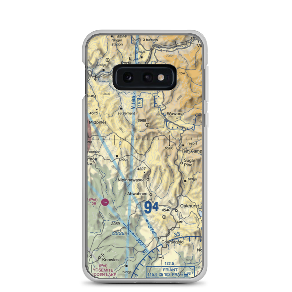 Manzanita Airport (6CL4) VFR Sectional Samsung Case Samsung Galaxy S10e model shown
