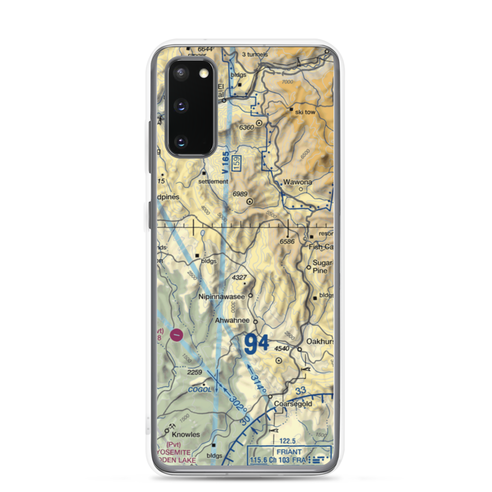 Manzanita Airport (6CL4) VFR Sectional Samsung Case Samsung Galaxy S20 model shown
