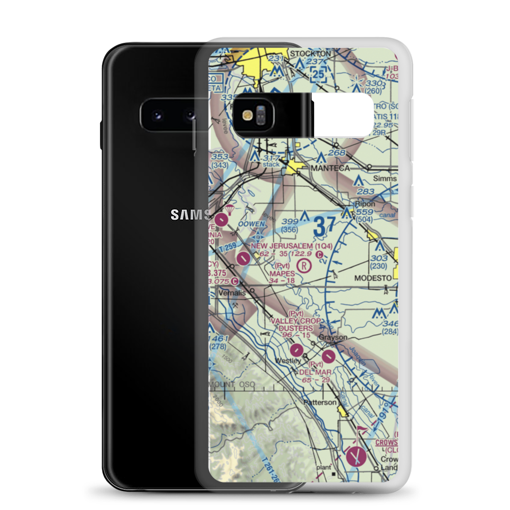 Mapes Ranch Airport (5CL3) VFR Sectional Samsung Case Samsung Galaxy S10 model shown