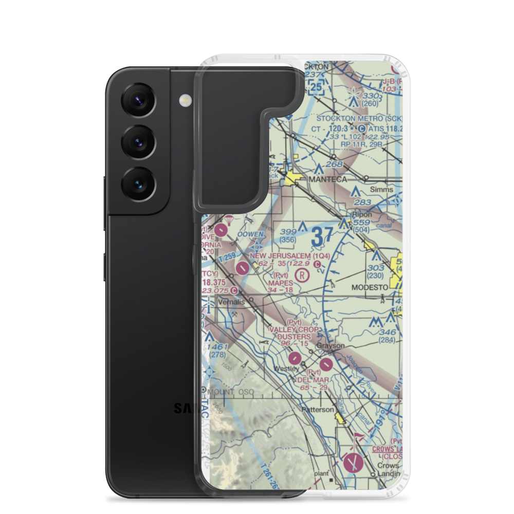 Mapes Ranch Airport (5CL3) VFR Sectional Samsung Case Samsung Galaxy S22 model shown