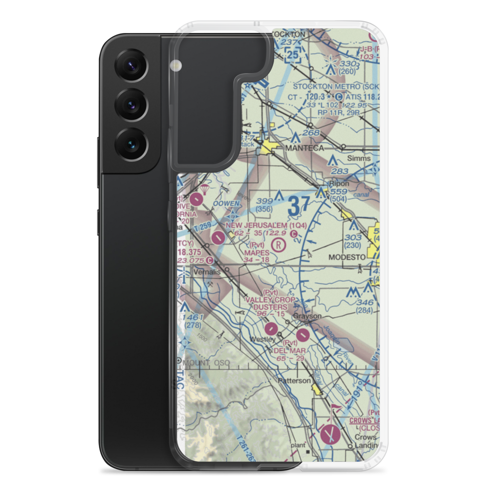 Mapes Ranch Airport (5CL3) VFR Sectional Samsung Case Samsung Galaxy S22 Plus model shown
