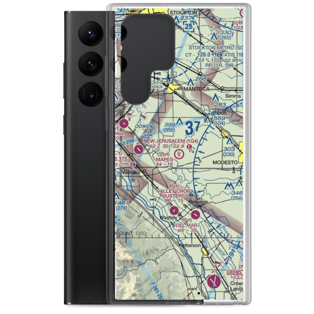 Mapes Ranch Airport (5CL3) VFR Sectional Samsung Case Samsung Galaxy S22 Ultra model shown