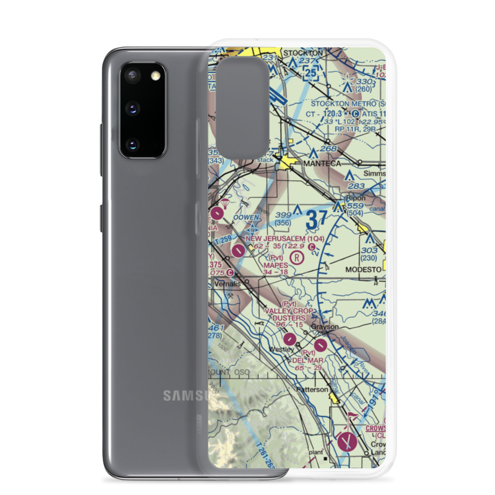 Mapes Ranch Airport (5CL3) VFR Sectional Samsung Case Samsung Galaxy S20 model shown