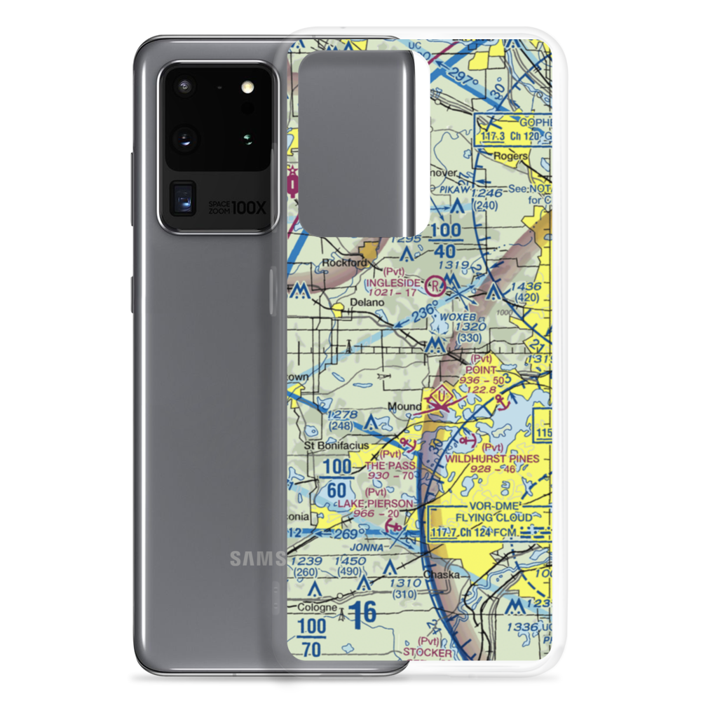 Maple Airport (MN69) VFR Sectional Samsung Case Samsung Galaxy S20 Ultra model shown