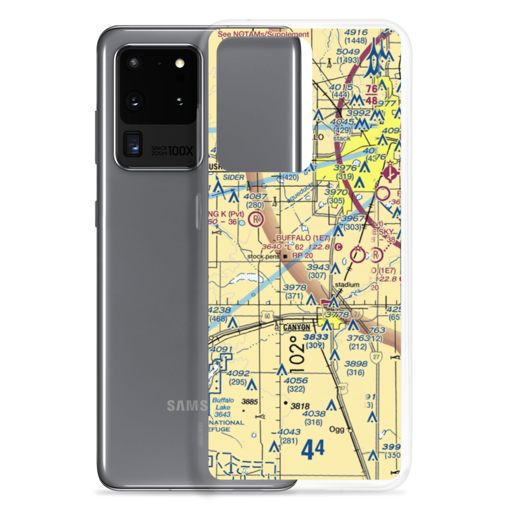 Maples Field (1E9) VFR Sectional Samsung Case Samsung Galaxy S20 Ultra model shown