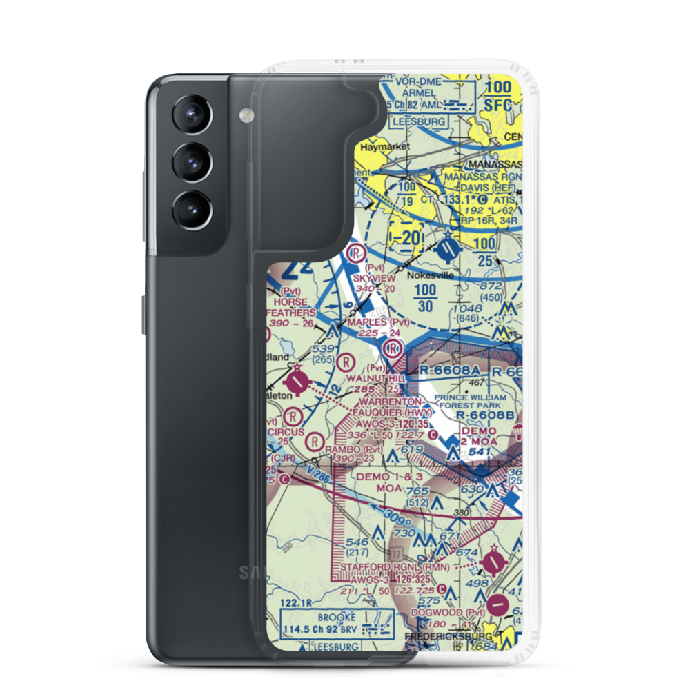Maples Field (VG57) VFR Sectional Samsung Case Samsung Galaxy S21 model shown