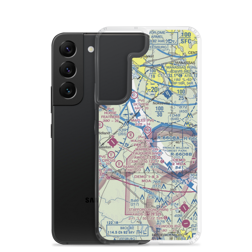 Maples Field (VG57) VFR Sectional Samsung Case Samsung Galaxy S22 model shown