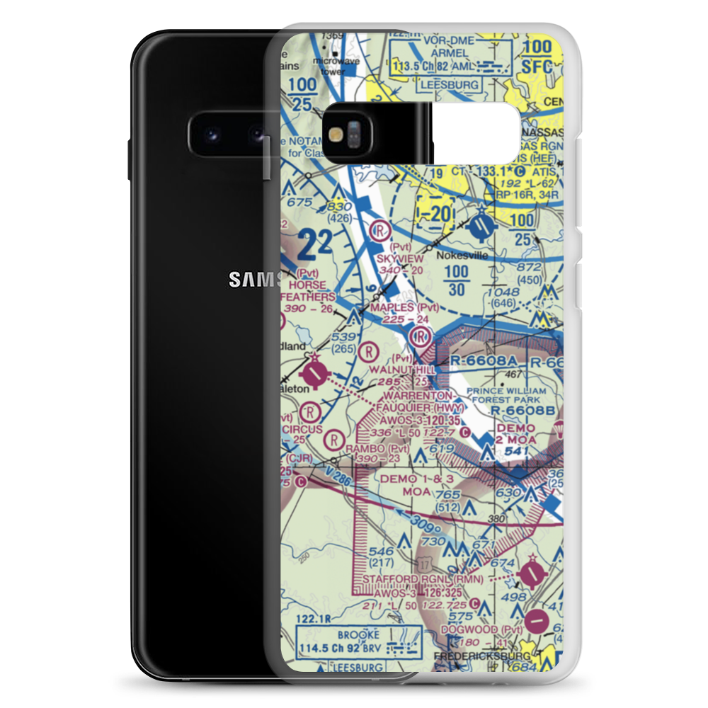 Maples Field (VG57) VFR Sectional Samsung Case Samsung Galaxy S10+ model shown