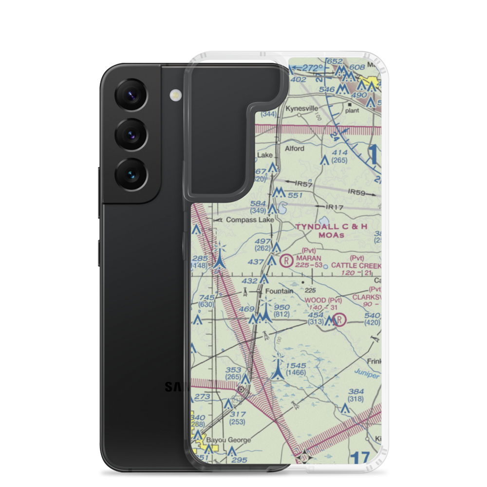 Maran Airport (68FD) VFR Sectional Samsung Case Samsung Galaxy S22 model shown