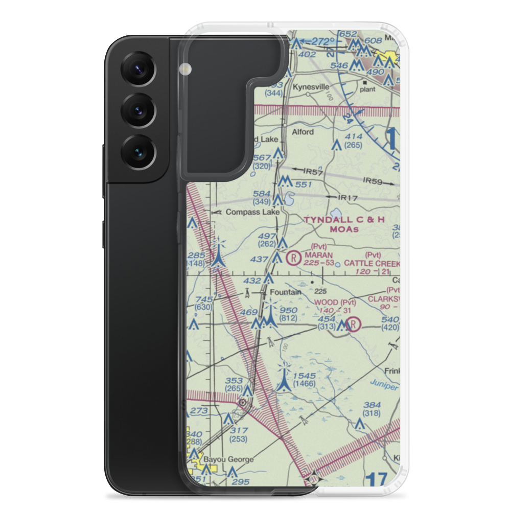 Maran Airport (68FD) VFR Sectional Samsung Case Samsung Galaxy S22 Plus model shown