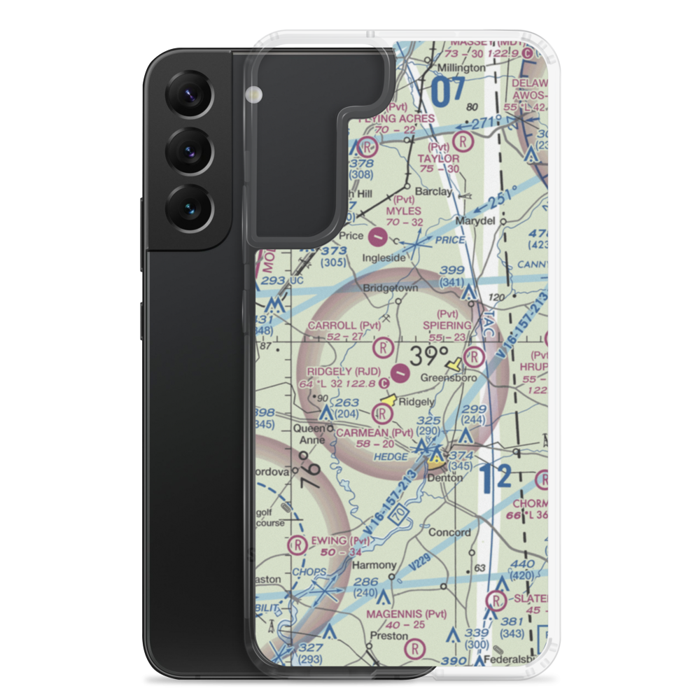 Marble Head Farm Airport (5MD0) VFR Sectional Samsung Case Samsung Galaxy S22 Plus model shown