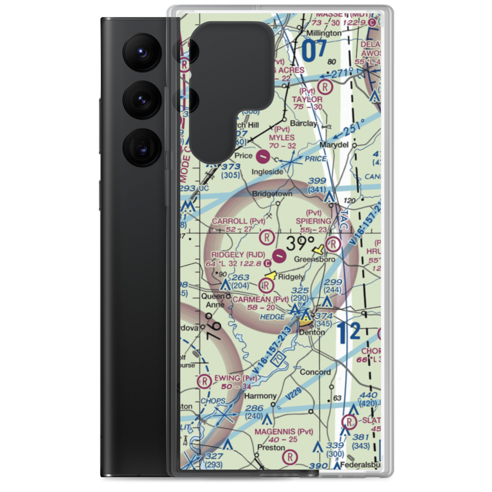 Marble Head Farm Airport (5MD0) VFR Sectional Samsung Case Samsung Galaxy S22 Ultra model shown