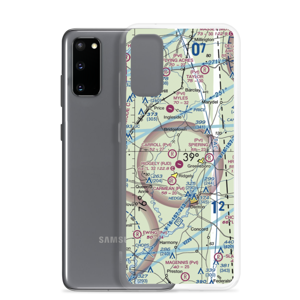 Marble Head Farm Airport (5MD0) VFR Sectional Samsung Case Samsung Galaxy S20 model shown