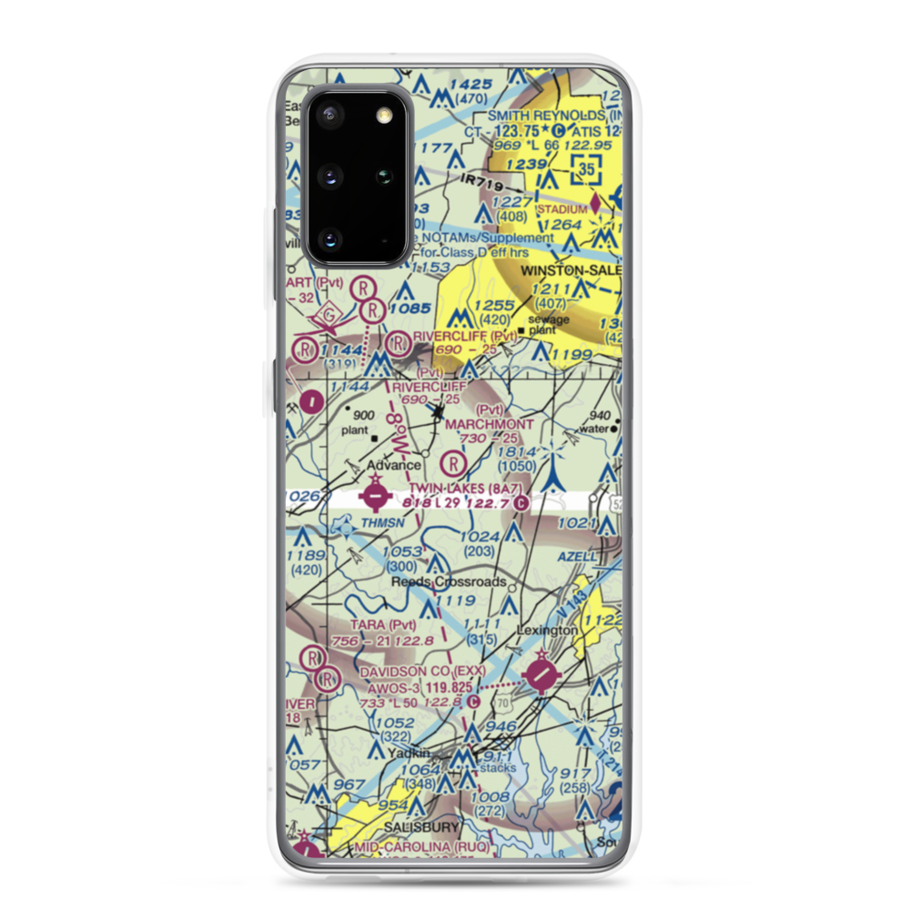 Marchmont Plantation Airpark (6NC8) VFR Sectional Samsung Case Samsung Galaxy S20 Plus model shown
