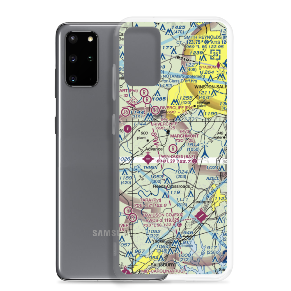 Marchmont Plantation Airpark (6NC8) VFR Sectional Samsung Case Samsung Galaxy S20 Plus model shown