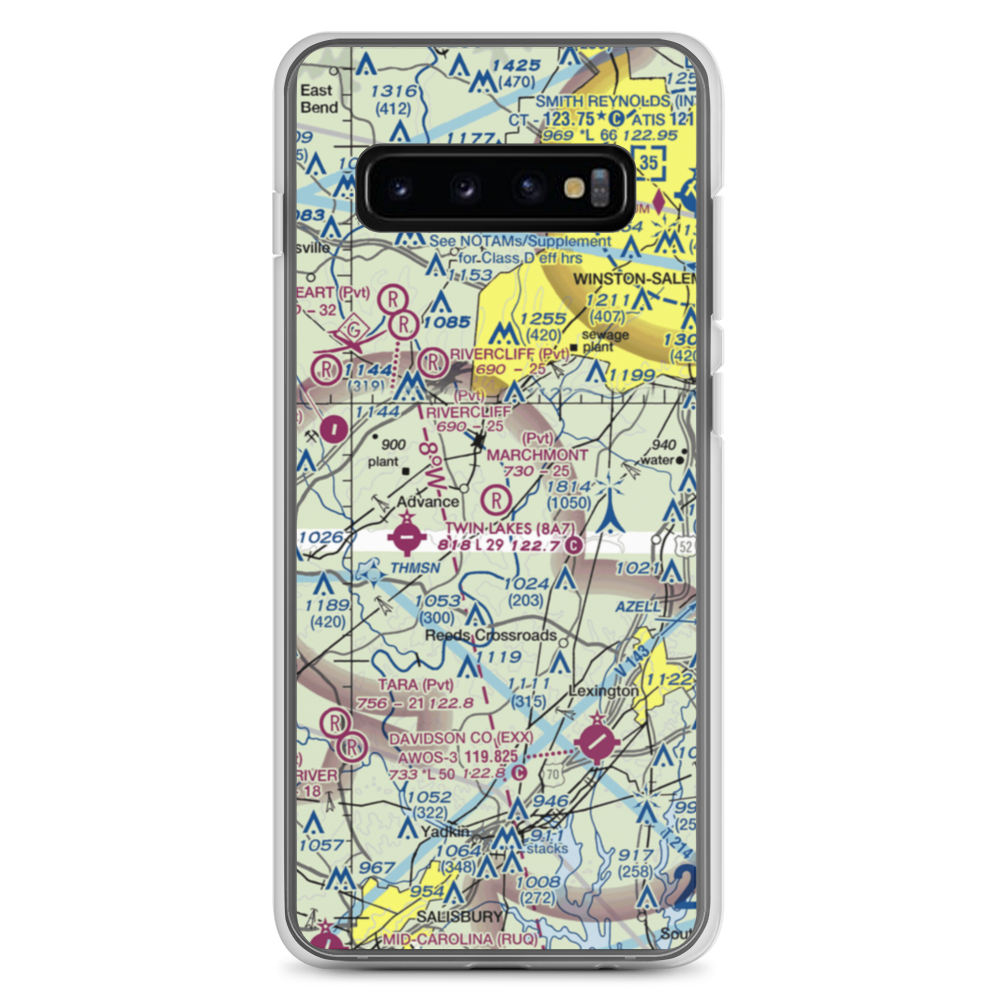 Marchmont Plantation Airpark (6NC8) VFR Sectional Samsung Case Samsung Galaxy S10+ model shown