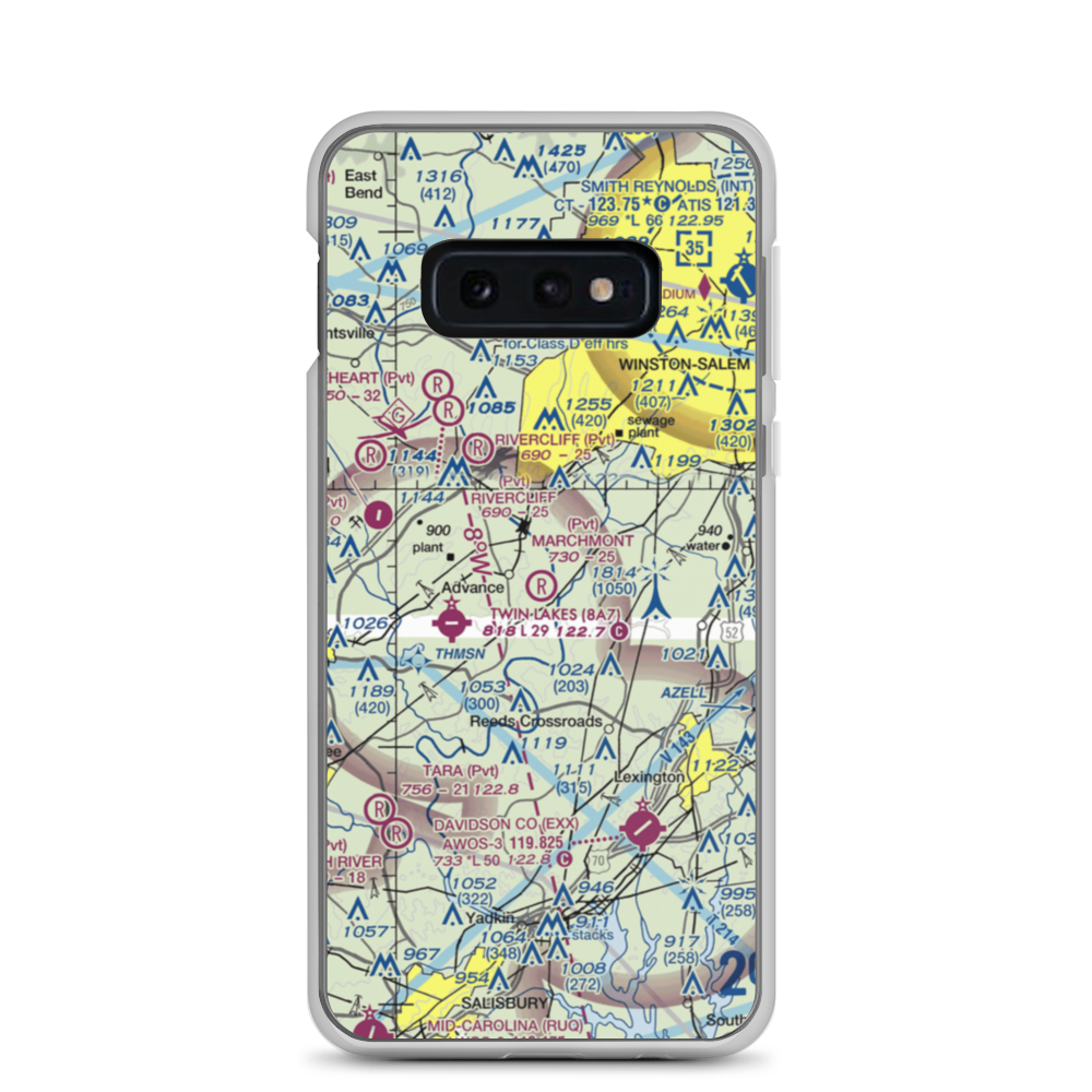 Marchmont Plantation Airpark (6NC8) VFR Sectional Samsung Case Samsung Galaxy S10e model shown